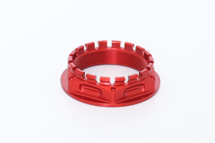 tuerca mecanizada aluminio ergal thunderbolt #014 ducati-mv