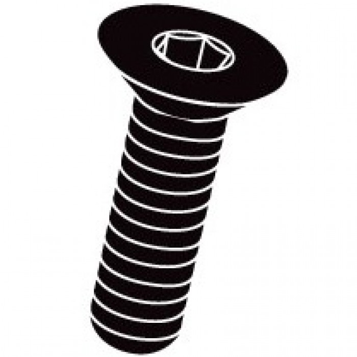 tornillo de aluminio ergal tspei m4 de evotech - negro