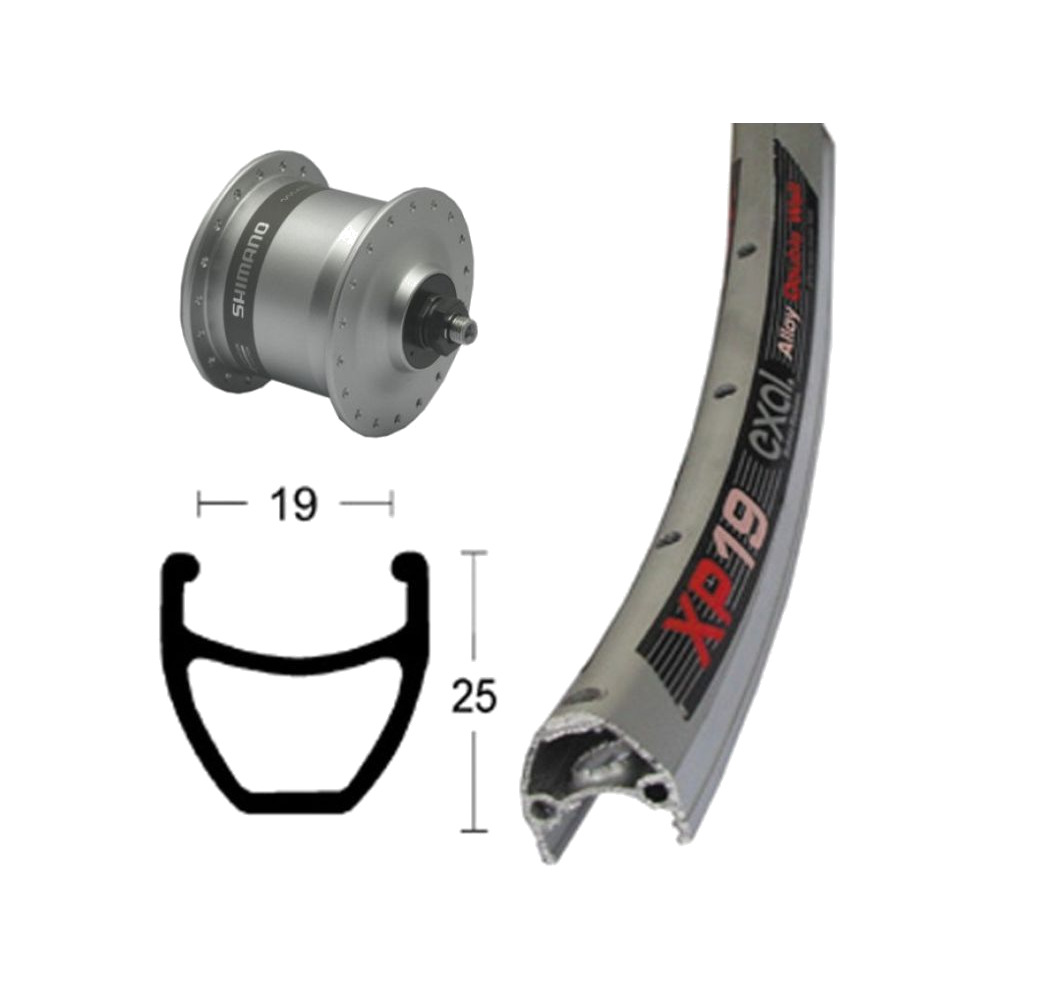 rueda de aluminio rd 28x1.75 nx-33 qr xp-19 niro