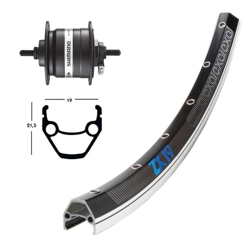 rueda de aluminio rd 26x1.75 zx 19 niro