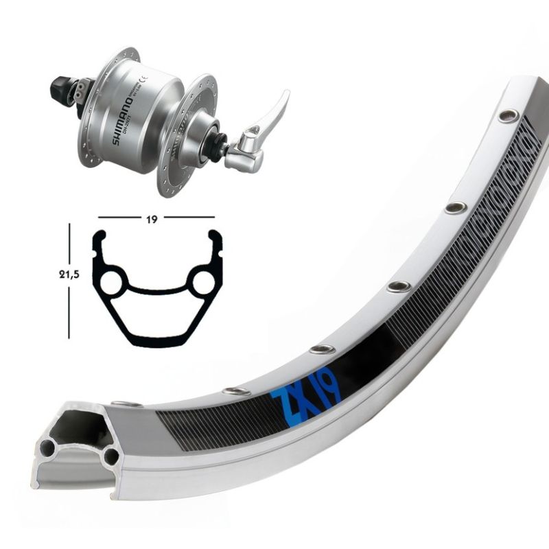 rueda de aluminio rd 26x1.75 3n72 qr zx 19 niro