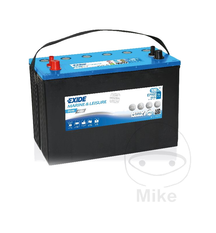 batería marina y usos múltiples multifit 12v 100ah dual agm 900wh