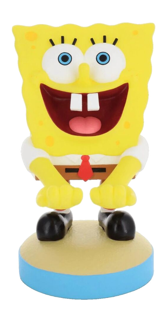 suporte para controle e celular com figura cable guy bob esponja 20 cm