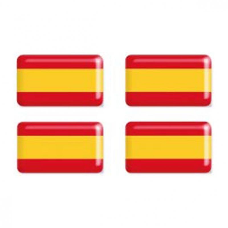 pegatina adhesivo resina españa  (4u) 7x14 cm