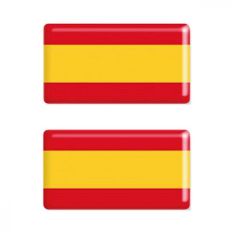 pegatina adhesivo resina españa  (2u) 7x14 cm