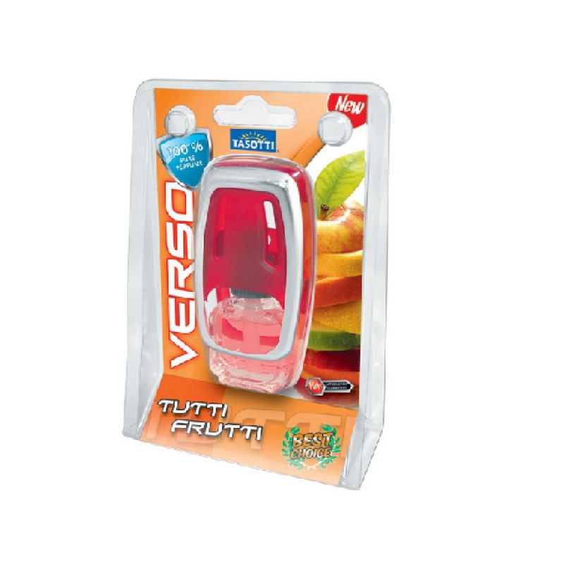 ambientador de coche aparato + recambio tutti frutti verso