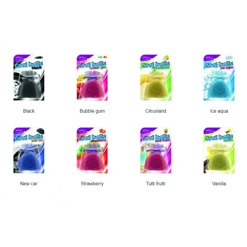 ambientador de coche aromas surtidos cool balls