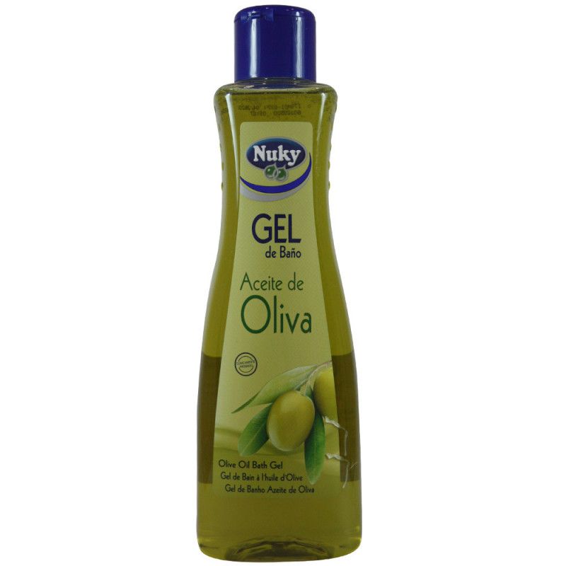 gel de baño aceite de oliva  nuky 750 ml