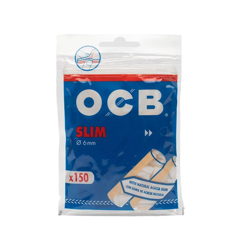 bolsa 150 filtros de fumar  ocb 6 mm slim