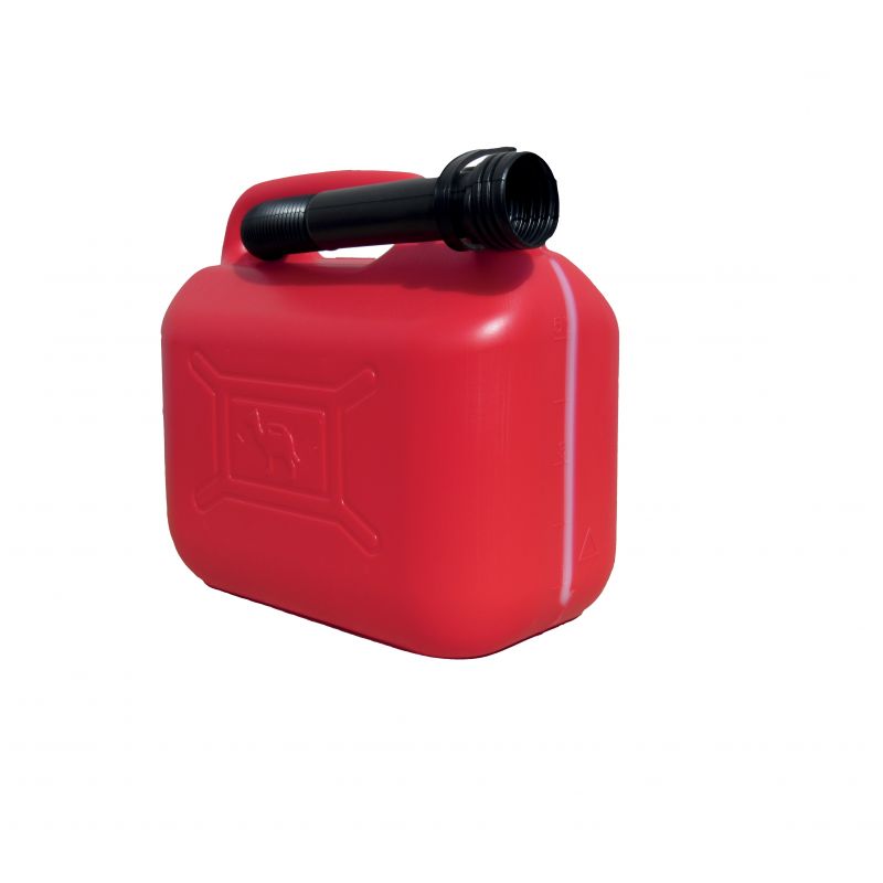 bidón vacio para gasolina plástico homologado con visor de nivel 5l