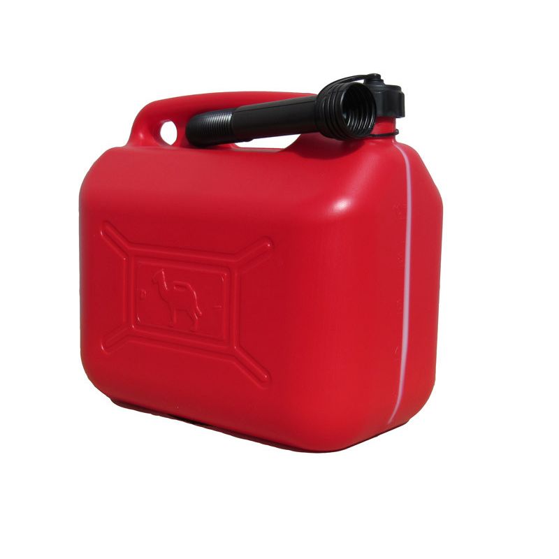 bidón para gasolina plástico homologado con visor de nivel 10l