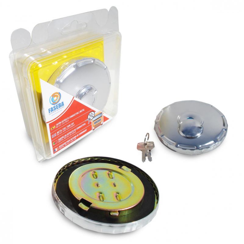 tapón depósito de combustible con llave para camión  metal 80 mm