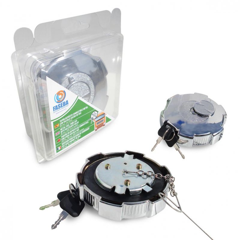 tapa depósito de combustible con válvula salida gas para camión metal 80 mm