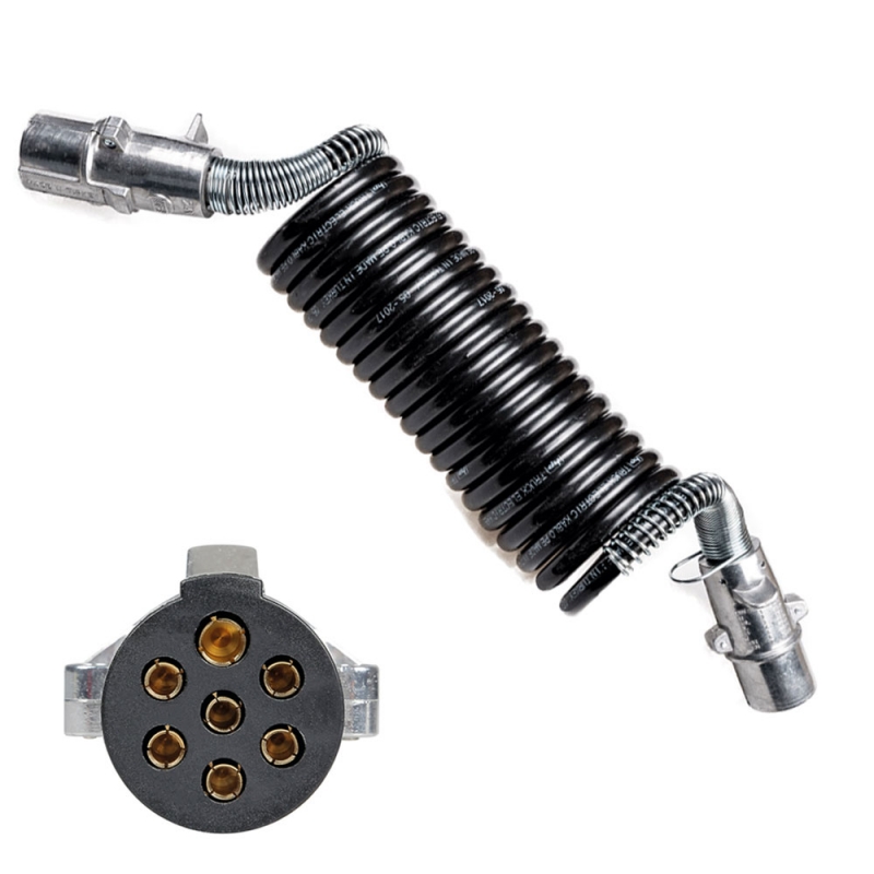 cable electrico con enchufe de remolque de metal 7 polos type n 5.5 m