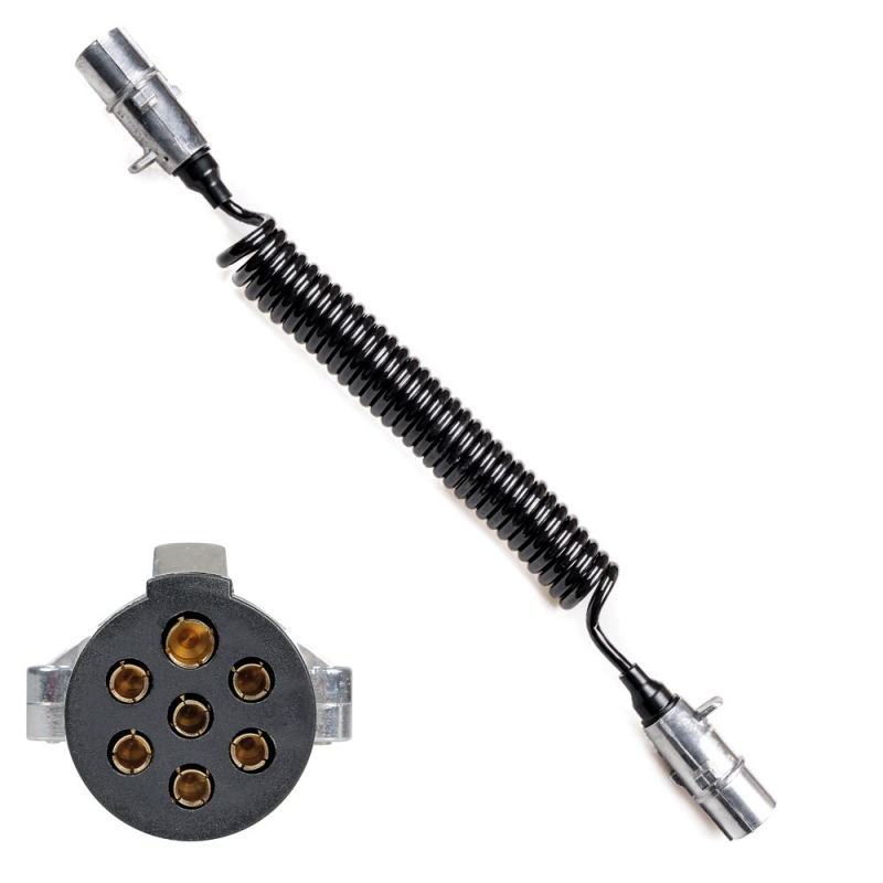 cable electrico poliuretano con enchufe de remolque de metal 7 polos type n 3.5 m