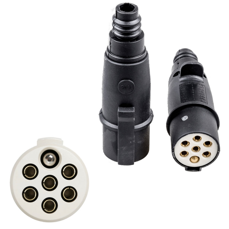 adaptador enchufe eléctrico remolque type s 24v