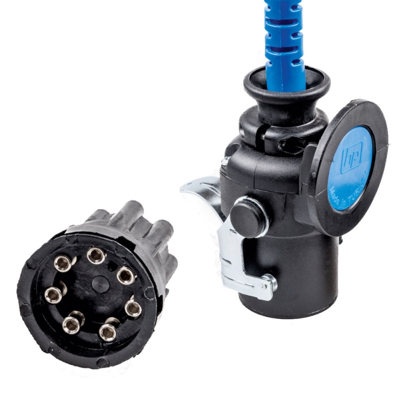 adaptador enchufe remolque 7 polos  ebs/abs 24v