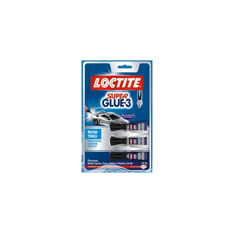 pegamento  loctite super glue mini trio