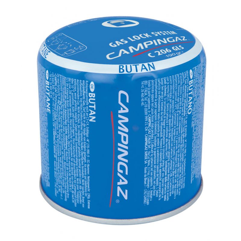 bombona gas para hornillos con sistema de seguridad campingaz c206 190 g
