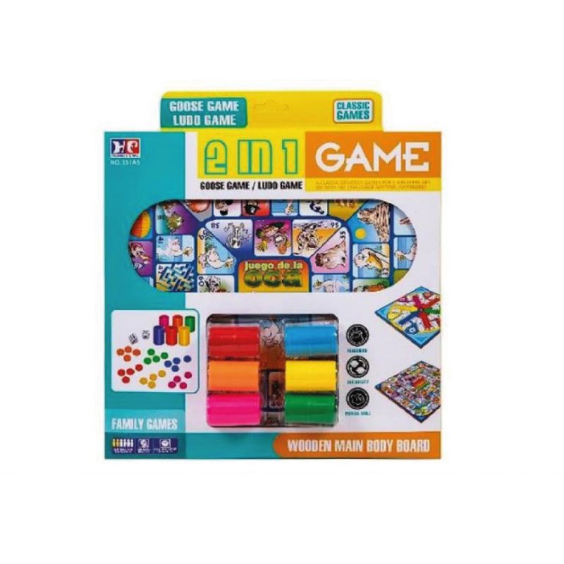 juego de mesa oca + parchis 6 jugadores  30 50x30 50x4