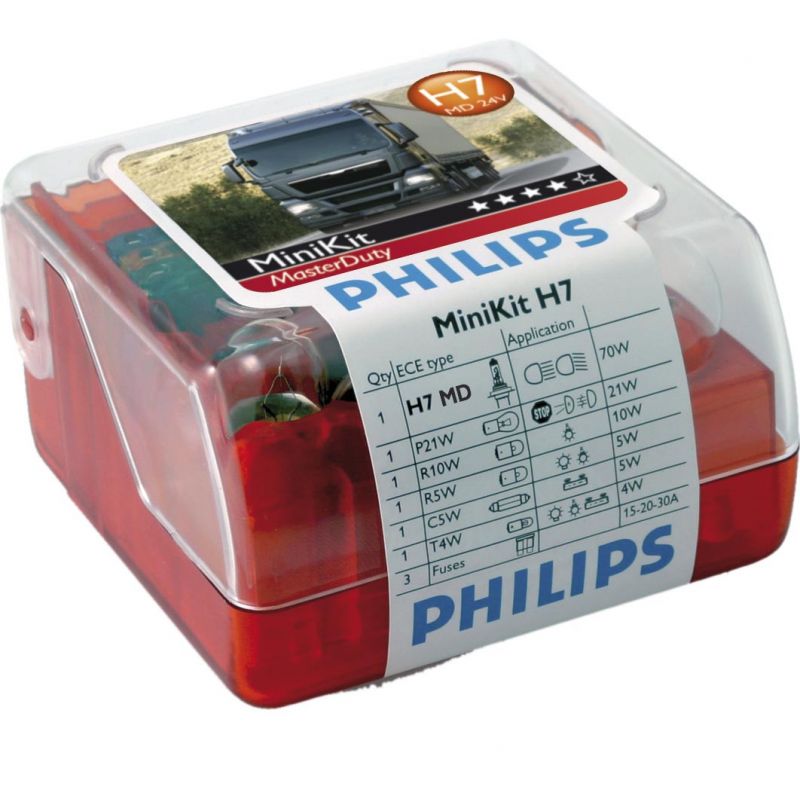 lampara bombilla  minikit h7 masterduty philips 24v