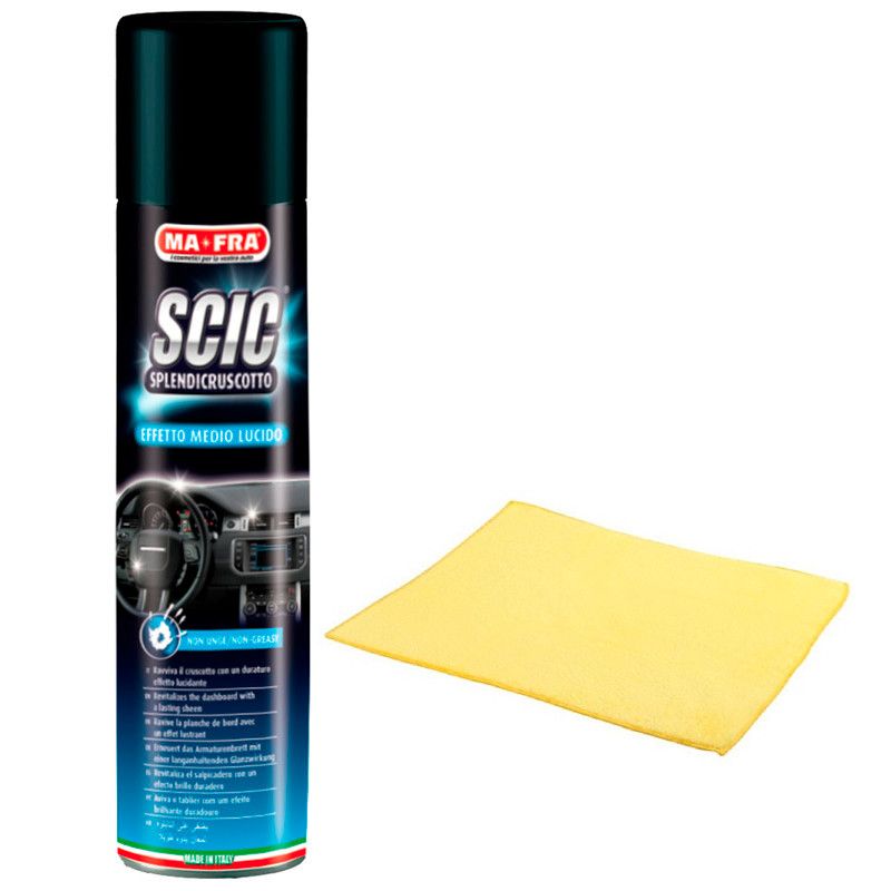 limpia salpicadero renovador con bayeta scic oceano 600 ml