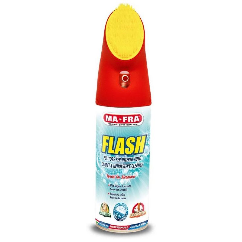 limpia tapicerias con cepillo flash 400 ml