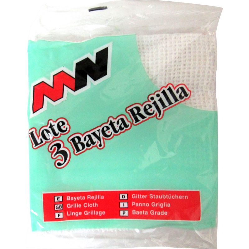 kit 3 bayetas rejilla limpieza coche