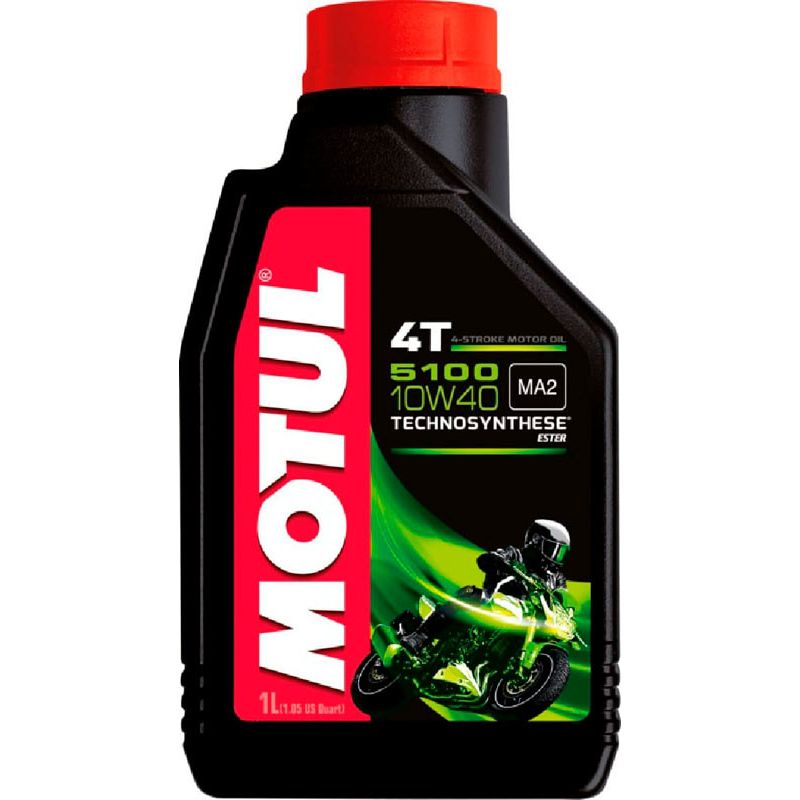 Aceite de motor tecnosintético para moto 5100 10W40 4T 1L - Imagen 1 de 1