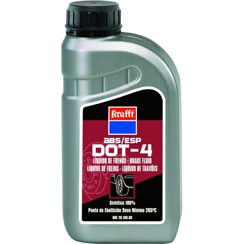 líquido de frenos de coche dot 4 abs/esp krafft 500 ml