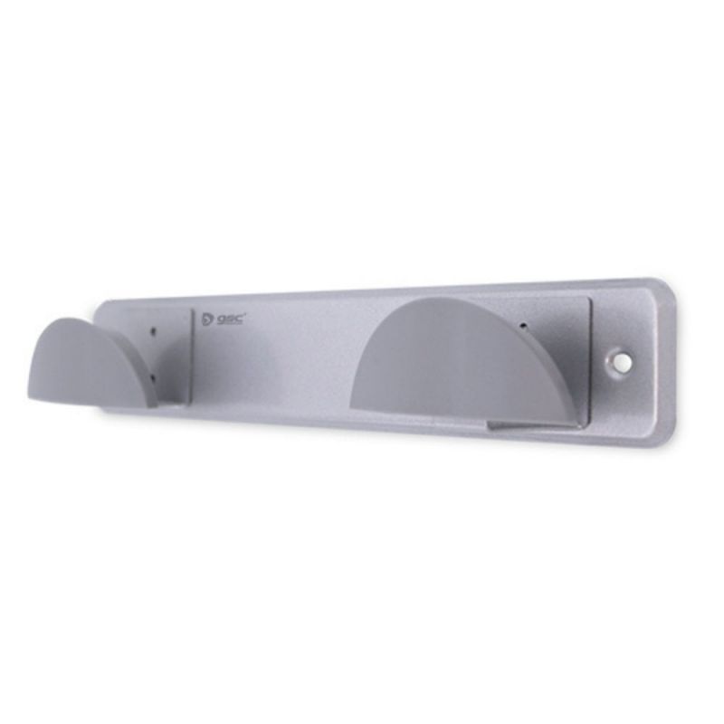percha acero inoxidable con 2 colgadores  abs