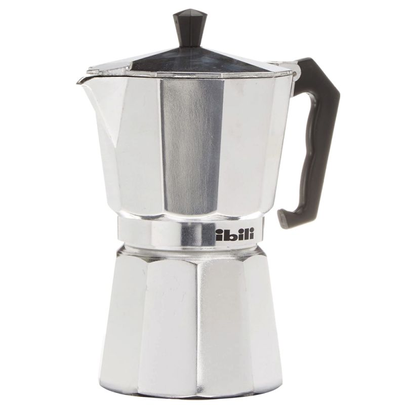 cafetera aluminio 6 tazas carga al mechero  express ibili 600 ml