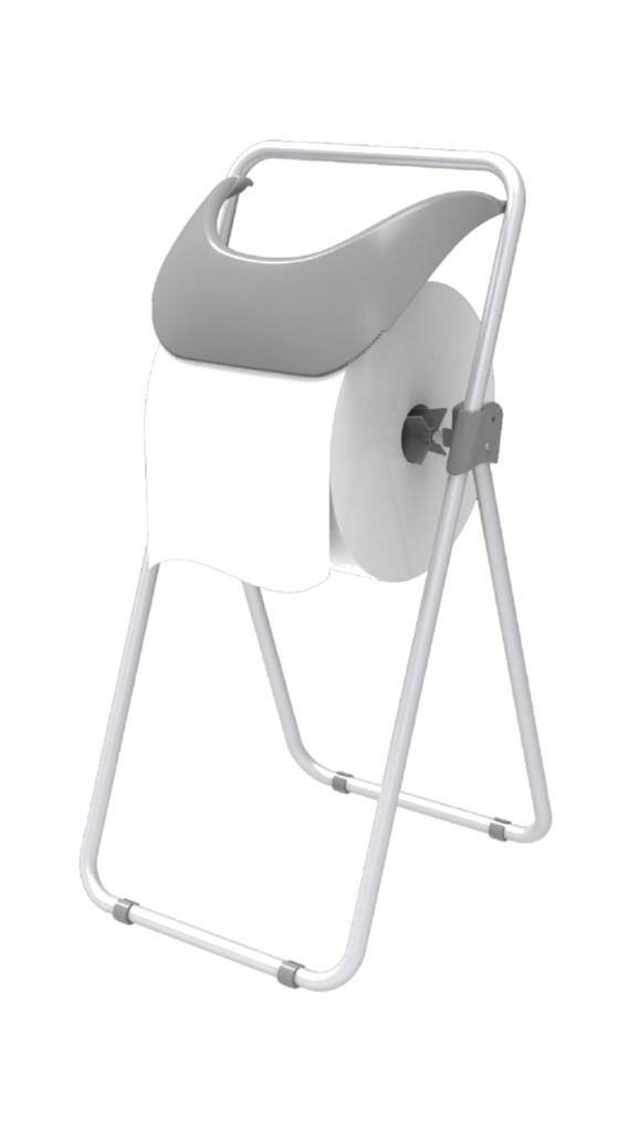 dispensador de bobina de papel industrial metálico