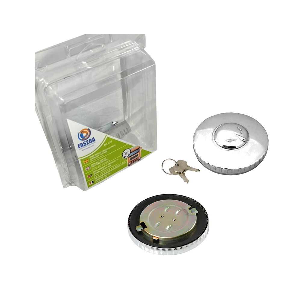 tapón de depósito de combustible para camion de metal con llave 60 mm