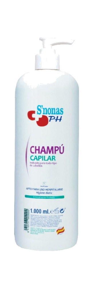 champú con dosificador 1 litro snonas