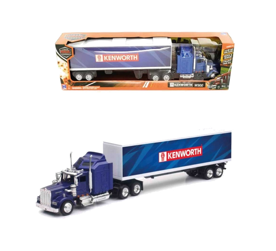 camión a escala con contenedor 1/43 kw900
