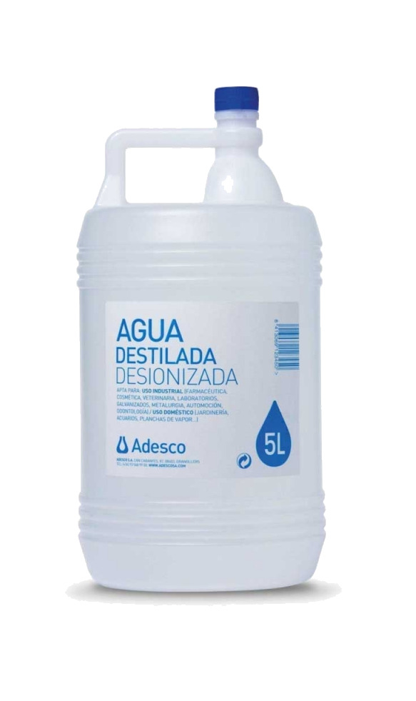 agua destilada en garrafa 5 litros