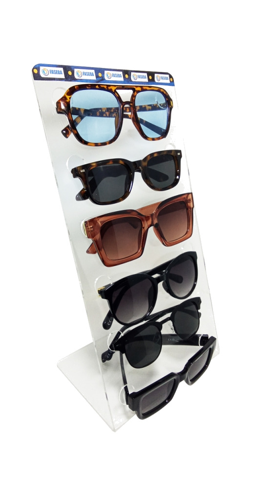 expositor para gafas de sol para 6 gafas de sol