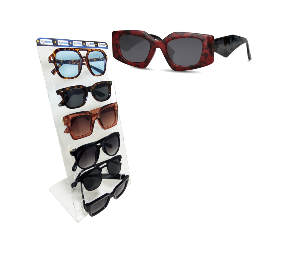 gafas de sol unisex con montura de plástico