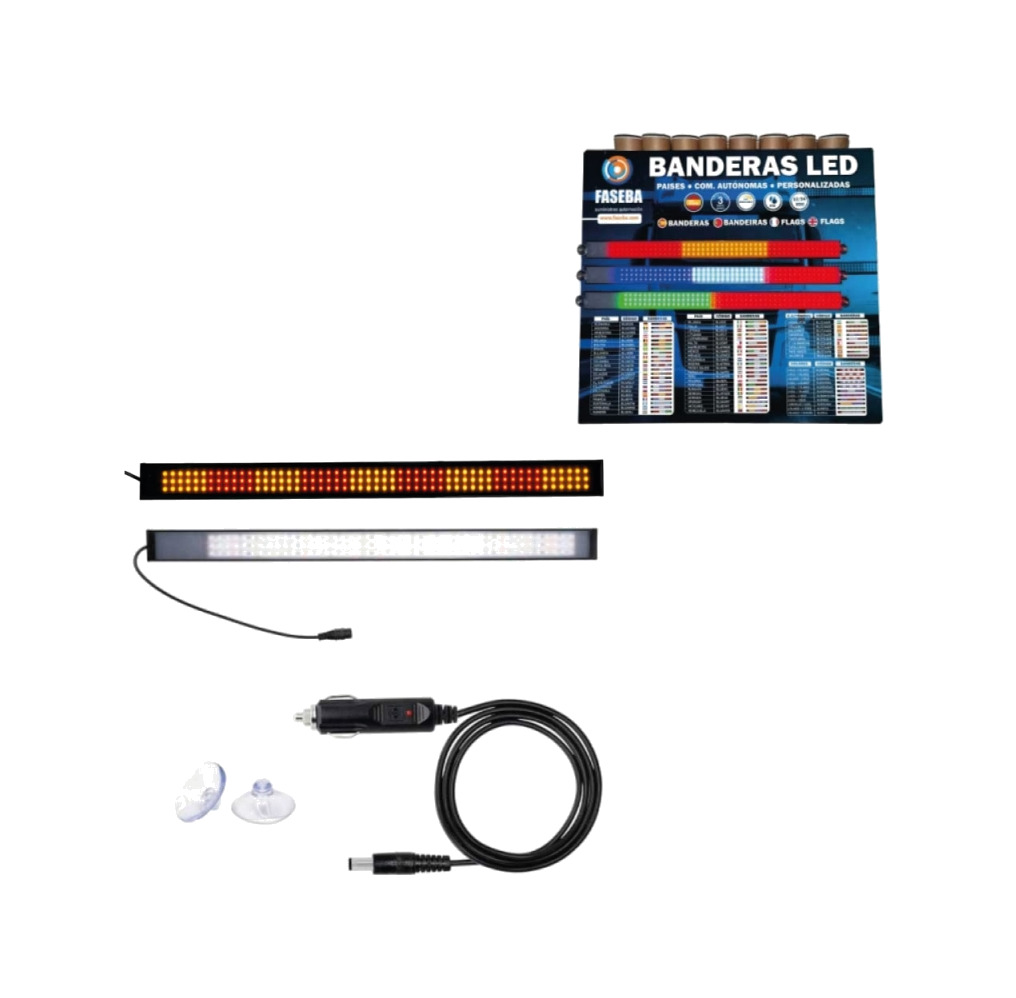 bandera led catalunya 12/24v 500x32*11 mm