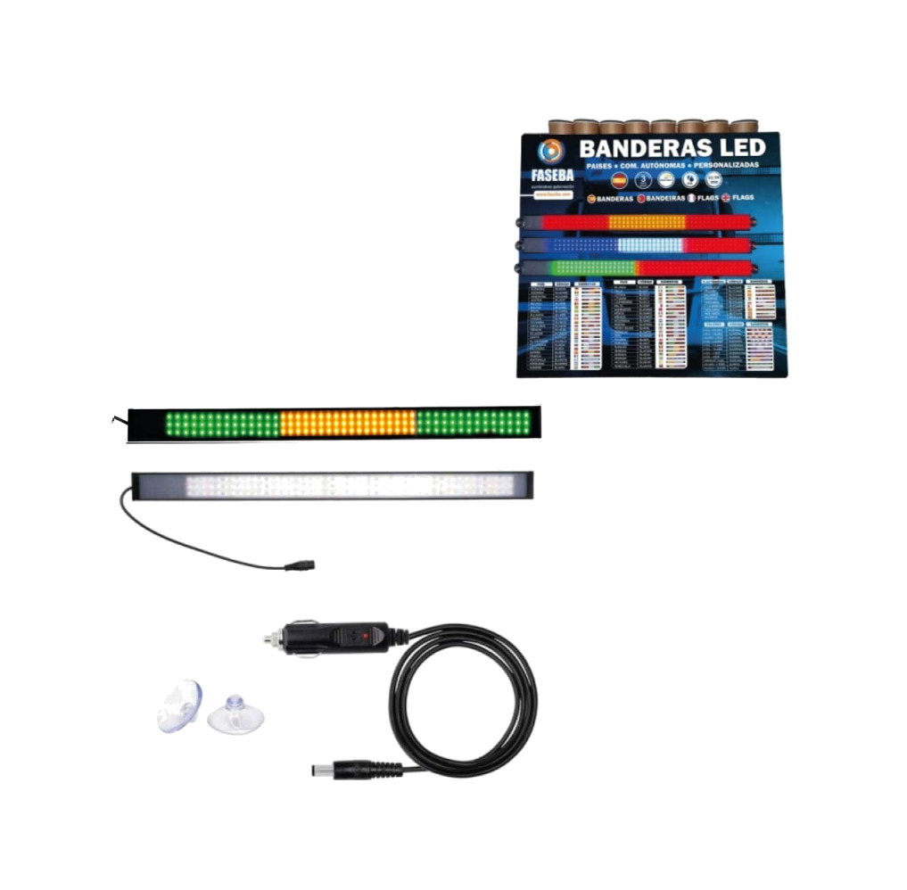 bandera led brasil 12/24v 450x32x11mm