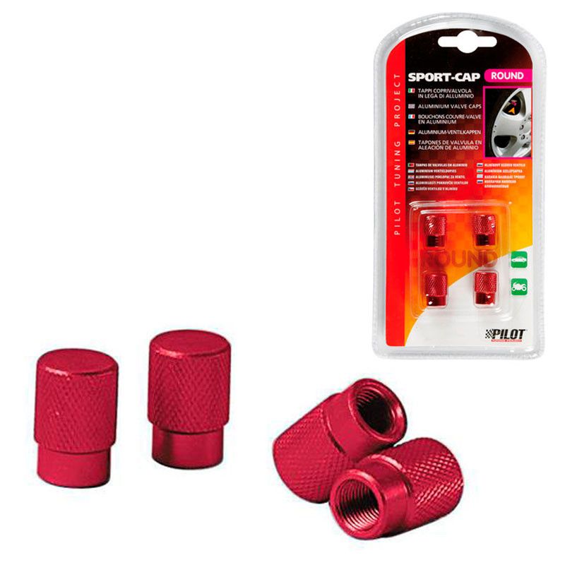 tapones cubre válvula rueda de coche sport de aleación de aluminio lampa (set de 4)