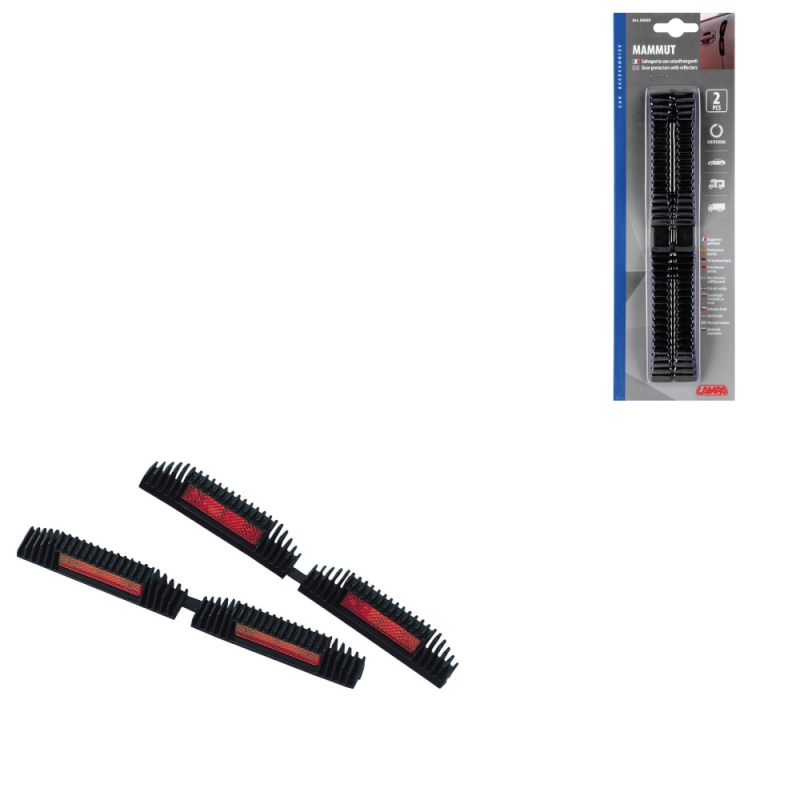 set de 2 protectores de puerta para coche con reflectante
