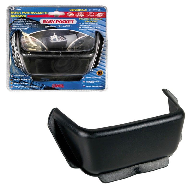 portaobjetos universal adhesivo para coche 20x10 cm