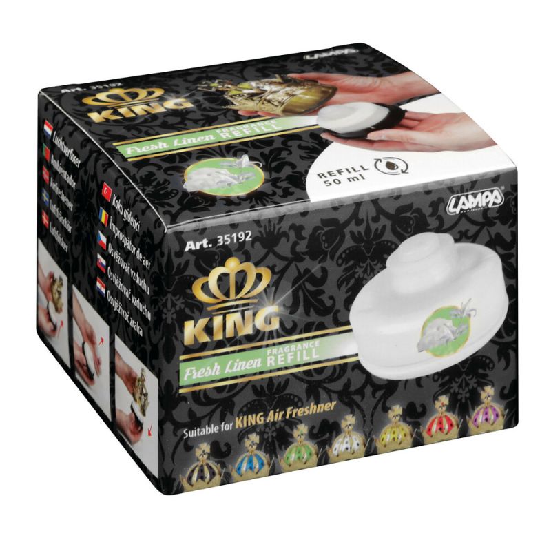 recarga ambientador aroma cereza lino fresco king 50 ml de lampa