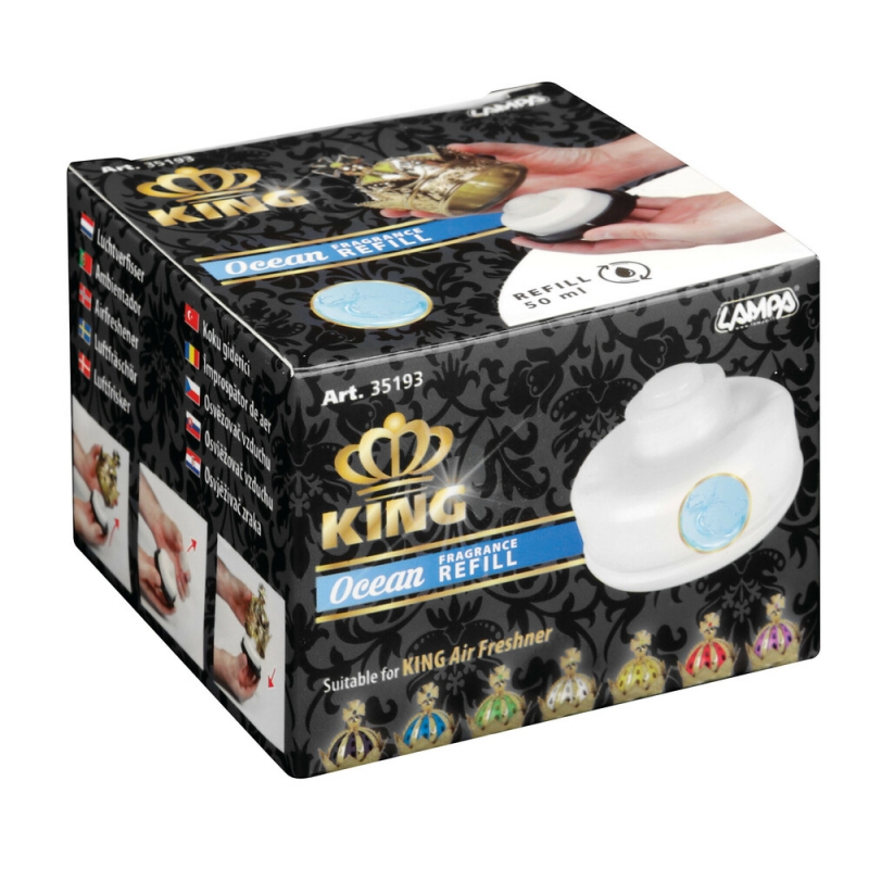 recarga ambientador aroma cereza oceáno king 50 ml de lampa