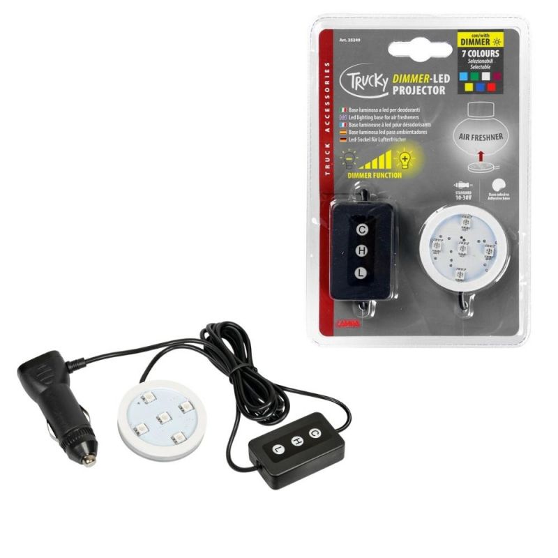 base luminosa con atenuador para ambientador led trucky 12/24v - lampa