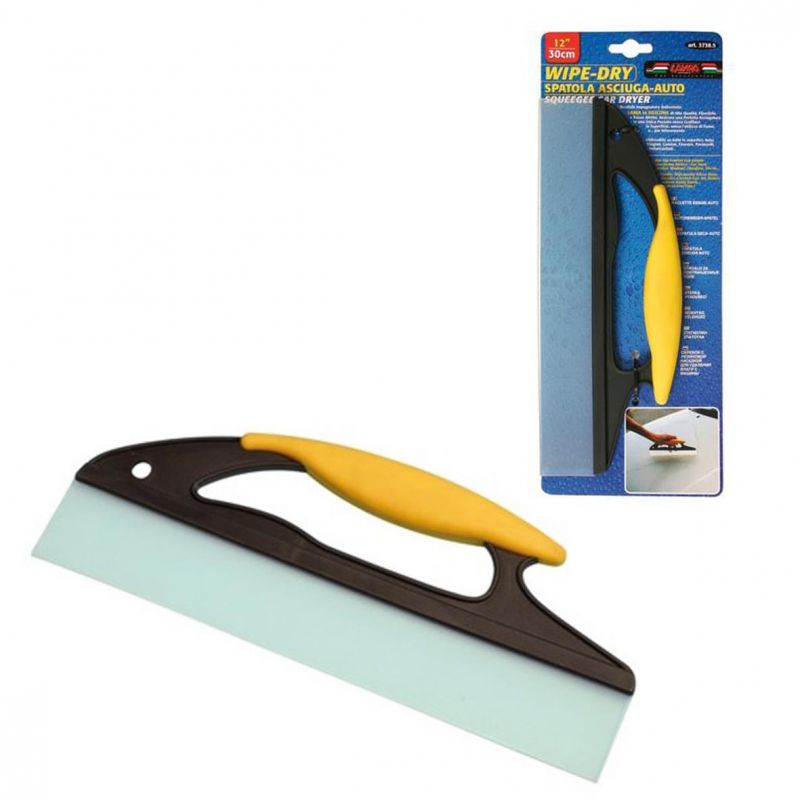 rasqueta de silicona flexible 30cm para secado perfecto - pack de 6 unidades por caja