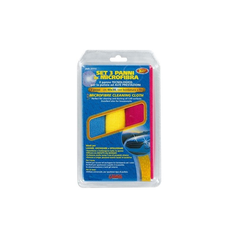 lote de 3 bayetas de microfibra lampa de 30x40 cm