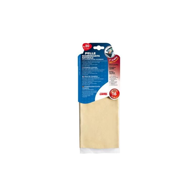 bayeta de gamuza para limpieza de carrocería de cuero natural de 33x48 cm - lampa